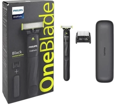 Philips OneBlade Rasierer Bartschneider Trimmer Black Limited Edition Reiseetui - Bild 1 von 3