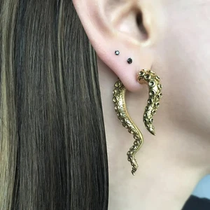 Nuevos Pendientes, Pendientes Vintage Plata Oro Metal, Pendientes Colgantes Retro Geometría - Imagen 1 de 4