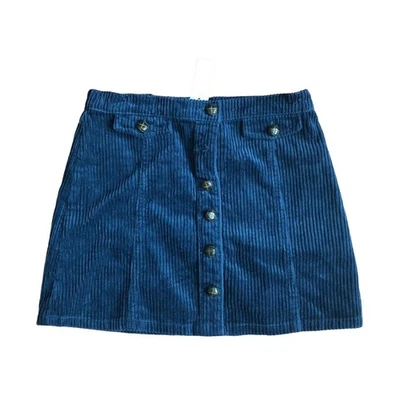 Falda GYMBOREE Azul Pana Niña’s Talla 10 Nueva Con Etiquetas  Foto 1 de 4