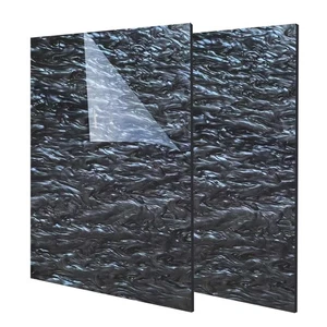 Paquete de 2 hojas acrílicas fundidas de perlas negras de 12x8 pulgadas 1/8 de espesor para corte por láser - Imagen 1 de 6