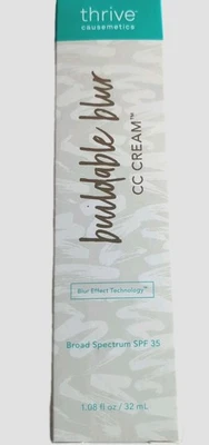 Thrive Causemetics New Buildable Blur CC Cream Medium Beige SPF 35 Foundation - Image 1 of 4