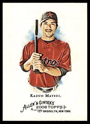 Topps Allen & Ginter #48 Kazuo Matsui 2008 Foto 1 de 2