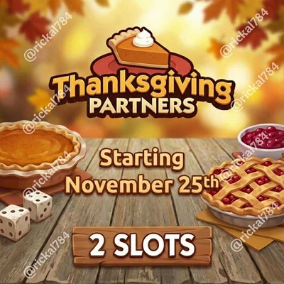 THANKSGIVING_Partner Event_Monopoly_Go_Full_Carry_RUSH ( 2 X SLOT ) - Image 1 of 3