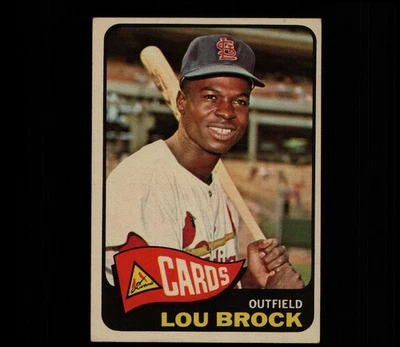 1965 TOPPS BASEBALL SET BREAK #540 LOU BROCK SP EX HI # CARDINALS 3000 HITS HOF - Image 1 of 2
