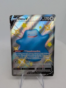 Ditto V - SV118/SV122 - Pokemon Shining Fates Sword Shield Shiny Rare Card NM - Picture 1 of 6
