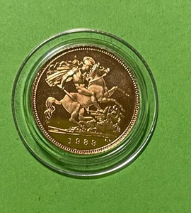 1988 Mezza Sterlina Oro Proof Gold Half Sovereign Elisabetta II SPINK 4276 - Picture 1 of 3