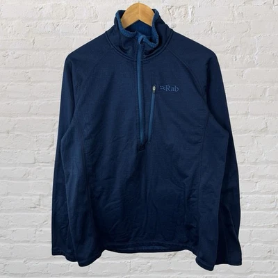 Rab Nucleus Pull On Fleece Jacket 1/2 Zip Blue Outdoors Thermal Men’s XL - Image 1 of 4