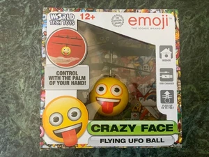 Emoji Crazy Face Flying UFO ball By World Tech Toys Brand New - Picture 1 of 4