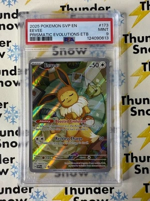 ⚡️❄️ 2025 Pokemon Prismatic Evolutions #173 Eevee PSA 9 - Image 1 of 2