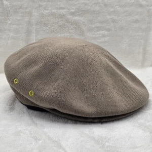 Kangol Cabbie Hat Cap Ivy Flat Large Brown Bamboo Blend Lightweight Mens - Picture 1 of 8