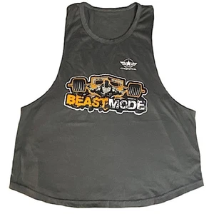 Beast mode Tank Top Racerback Mens Size Small Bodybuilding Fitness Workout Gym - Picture 1 of 6
