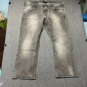 Jack & Jones Clark Men's Jeans Size 38x34 Grey Denim Regular Fit Straight Leg - Picture 1 of 16