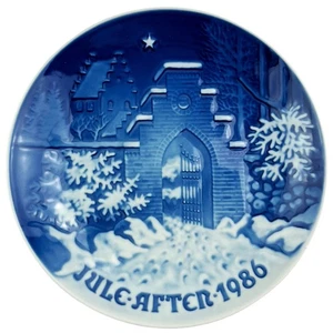 Bing & Grondahl Annual Christmas Plate 1986 Silent Night Holy Night Box 9086 7" - Picture 1 of 6