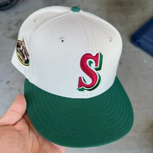 Size 7 1/8 Seattle Mariners New Era Exclusive 59fifty 25th Anniversary Fitted - Picture 1 of 4