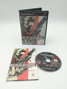 Metal Gear Solid 2 Sons of Liberty (PS2 PlayStation 2) Reg Card - Complete CIB - Picture 1 of 6