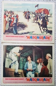 Vintage Lobby Cards 1965 Masquerade Cliff Robertson Marisa Mell Jack Hawkins - Bild 1 von 1