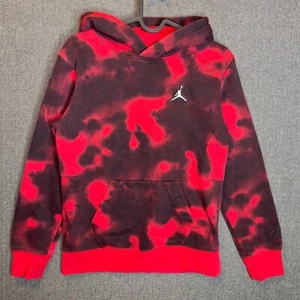 Jordan Hoodie Youth Large Red All Over Splatter Print Sport Basketball School  - Picture 1 of 8