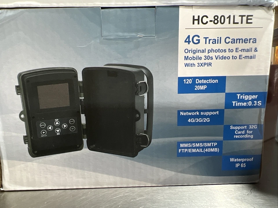 4G Hunting Trail Camera MMS SMTP 16MP 1080P Wildlife IR Cam IP65 HC-801LTE 3pk - Image 1 of 4