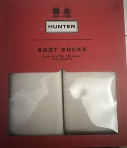 Hunter Unisex Recycled Fleece Tall Wellington Boot Socks Large - Picture 1 of 2