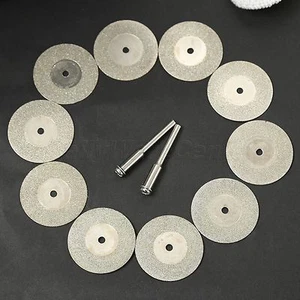 10X Diamond Cut Off Discs Wheel Blades Set for Power Tool Drill Craft Rotary - Picture 1 of 10