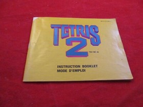 Tetris 2 Nintendo NES French/English CANADIAN Instruction Manual Booklet ONLY #J