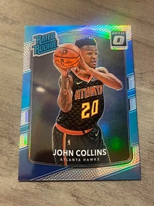 JOHN COLLINS 2017-18 DONRUSS OPTIC HOLO RATED ROOKIE RC #182 HAWKS - Picture 1 of 2