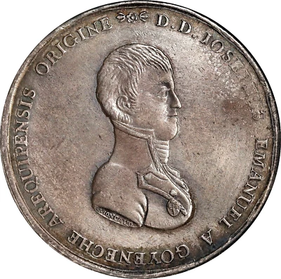 1811 SPANISH BOLIVIA FERDINAND VII SUPPRESOR OF UPRISING MEDAL NGC AU DETAILS - Image 1 of 3