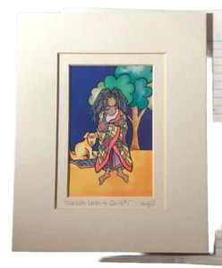 Suzy Toronto "She Loves to Quilt #2" art print with matt - Picture 1 of 11