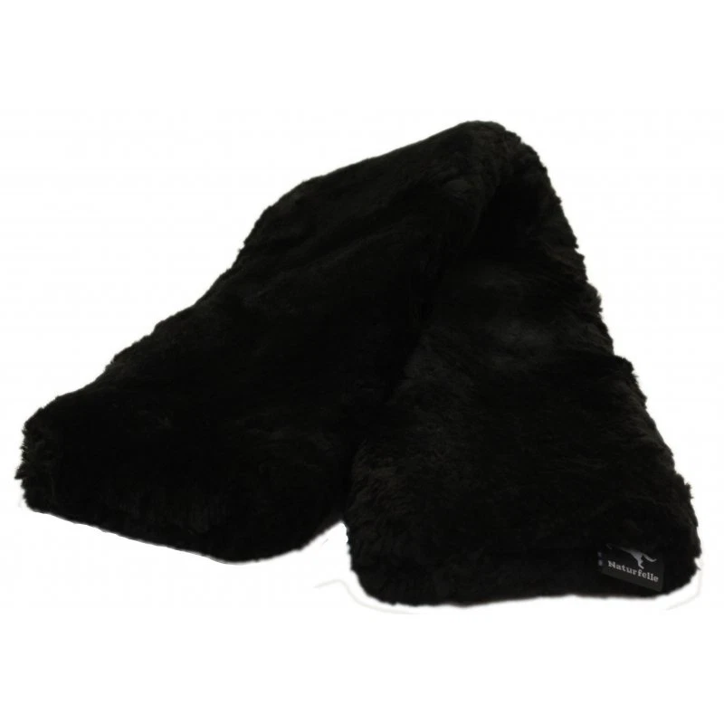 ENGEL REITSPORT Lammfell Merino Bauchgurtschoner 60/12 für Sattel Schwarz