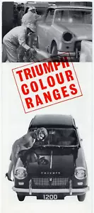 Triumph Colour & Trim 1966-1967 UK Brochure Herald Vitesse Spitfire GT6 TR4A - Picture 1 of 2