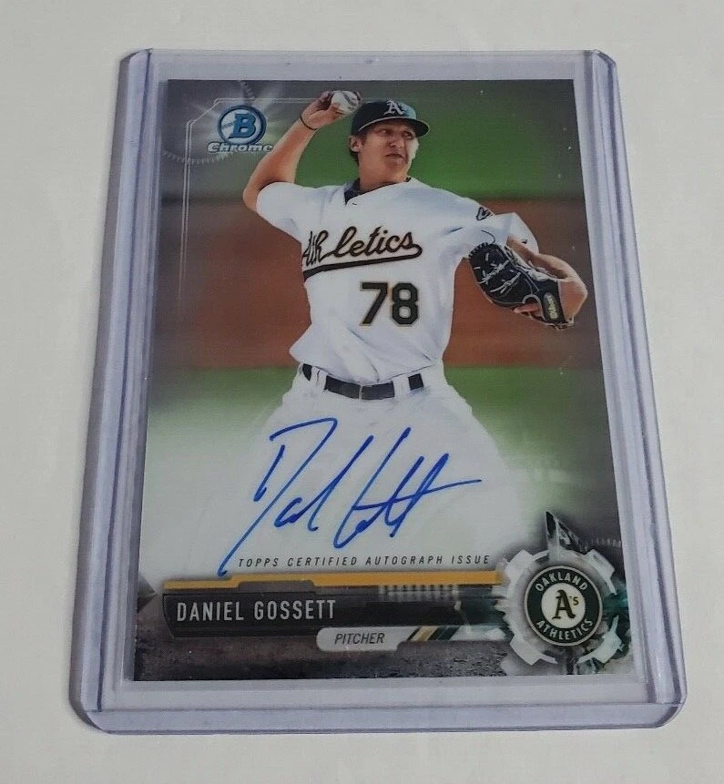R39,280 - DANIEL GOSSETT - 2017 BOWMAN CHROME - ROOKIE AUTOGRAPH - ATHLETICS -  - Image 1 of 1