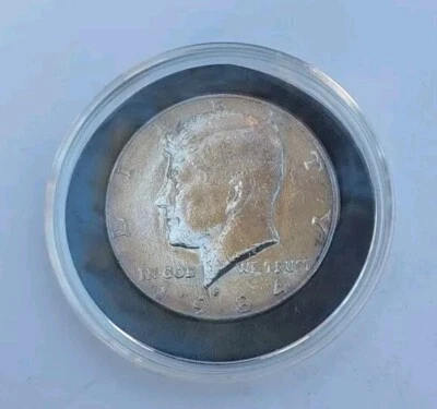 1984 P KENNEDY HALF DOLLAR ABOUT UNCIRCULATED 50C COIN CUSTOM CAPSULE  - Image 1 of 4