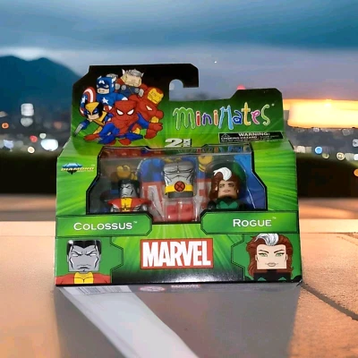 Marvel Minimates Colossus & Rogue, серия 47, новая, в заводской упаковке, см. описание. - Изображение 1 из 4
