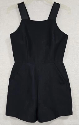 French Connection Romper Shorts Jumpsuit Navy Blue Sleeveless Lined US Size 4 - Image 1 of 4