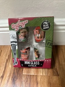 A Christmas Story Shot Glass Set Of 4 Glasses New In Box 1.5oz ICUP Glassware - Picture 1 of 4