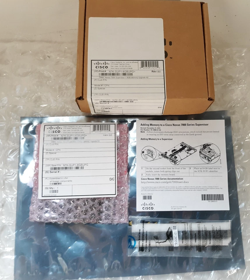 Cisco N7K-SUP1-8GBUPG 8GB Memory Upgrade Kit *NEW* - Image 1 of 2