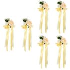  6 Pcs Artificial Bouquet B07q26pgwc Real Looking Flowers Roses