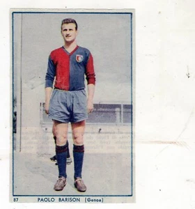 FIGURINA CALCIATORI da ritaglio GENOA BARISON NR 87 album s.e.s.s.1959-60 - Picture 1 of 1
