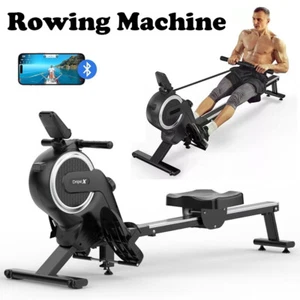 16 Level Magnetic Fitness Rowing Machine Ajustable Cardio Fitness Workout Gym - Picture 1 of 9