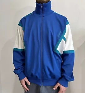 VINTAGE 1990s ADIDAS TRACK JACKET 90s BLOKE ZIP size L - Picture 1 of 15