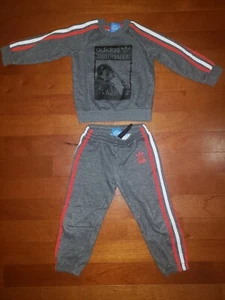 Adidas Kids Star Wars Darth Vader Sweat Suit Size 4T - Picture 1 of 7