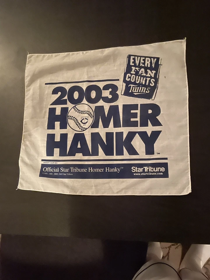 Minnesota Twins MLB2003 Oficial Homer Hanky Foto 1 de 1