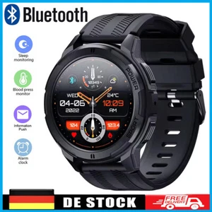 Smartwatch Damen Herren Fitnessuhr Armbanduhr mit Pulsmesser Schrittzähler Uhr - Bild 1 von 17