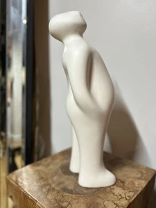 Ceramic figure Sculpture “The Visitor" Signed by Belgian Guido Deleu - Picture 1 of 13