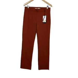 Pantalones de vestir Betabrand talla L naranja/óxido corte recto pantalones de yoga pantalones nuevos con etiquetas - Imagen 1 de 9