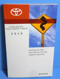 Toyota Highlander/Highlander 19 2019 sistema de navegación híbrido manual del propietario - Imagen 1 de 1