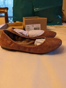 Lucky Brand Ballet Flats Womens 6.5M Emmie Slip On Color Bourbon New - Picture 1 of 9
