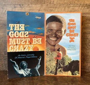 VHS LOT The Gods Must Be Crazy 1 And 2 Epic Comedy Both Fully Tested Ships Fast - Picture 1 of 4