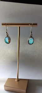 Mystic Mercury Mist Topaz Dangle Drop 925 Hook Earrings - Picture 1 of 17