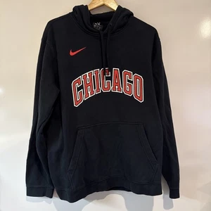 Nike Chicago Bulls Felpa con Cappuccio Pullover Manica Lunga Nero NBA Uomo XXL - Foto 1 di 12